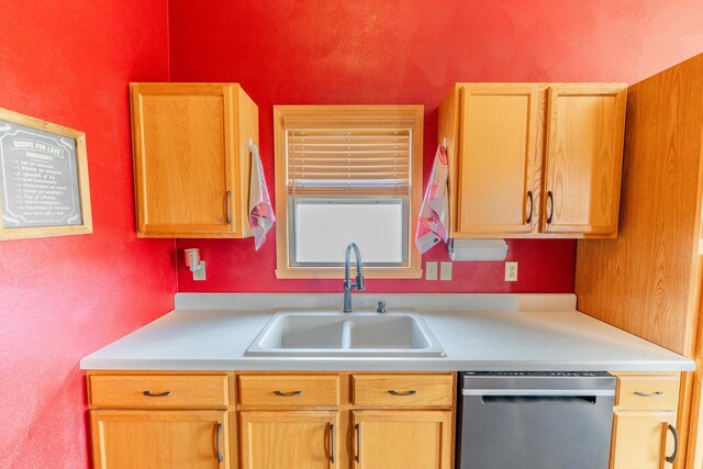 2030 Southfield Ln, Byron, IL 61010 - kitchen featuring dishwasher and light countertops