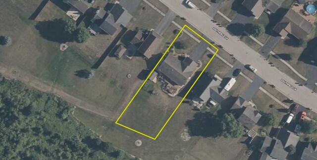 2030 Southfield Ln, Byron, IL 61010 - aerial overview of property's location featuring property boundaries highlighted