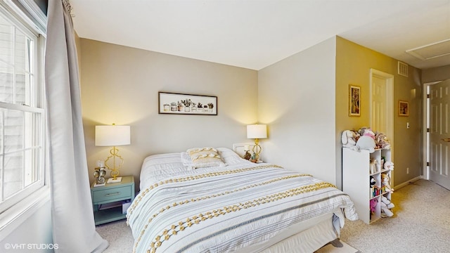 0N488 Baker Dr, Geneva, IL 60134 - carpeted bedroom with multiple windows and attic access