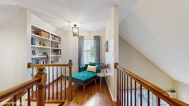 0N488 Baker Dr, Geneva, IL 60134 - living area with an upstairs landing and wood finished floors