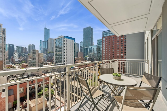 330 W Grand Ave Unit 1307, Chicago, IL 60654 - balcony featuring a skyline view