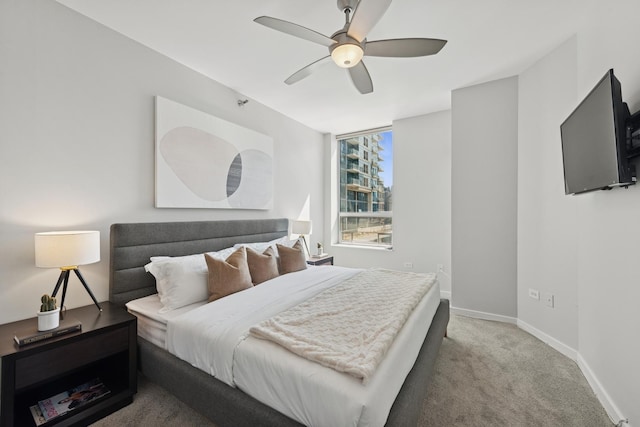 330 W Grand Ave Unit 1307, Chicago, IL 60654 - bedroom with carpet and a ceiling fan