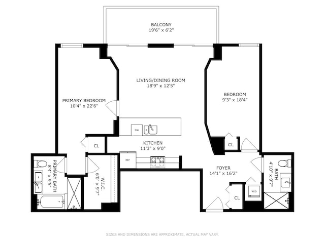 330 W Grand Ave Unit 1307, Chicago, IL 60654 - view of floor plan / room layout