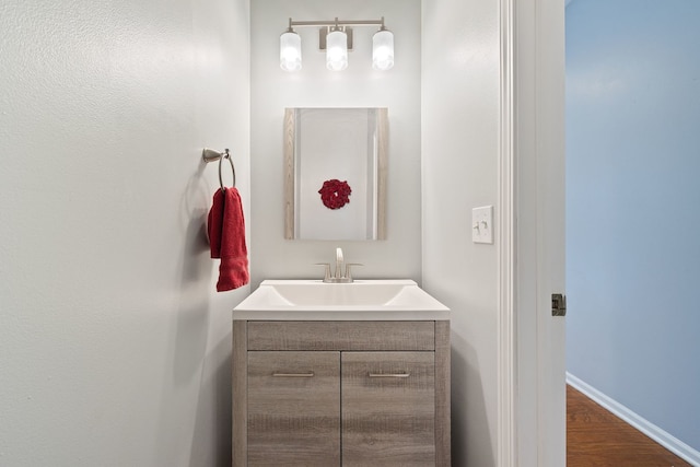 1616 Sutton Pl, Bolingbrook, IL 60490 - bathroom with vanity and wood finished floors