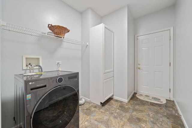 1616 Sutton Pl, Bolingbrook, IL 60490 - washroom featuring washer / dryer and stone finish floors