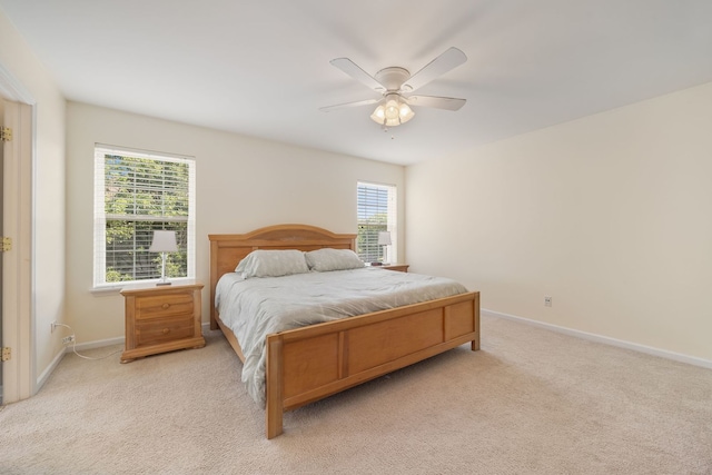 1616 Sutton Pl, Bolingbrook, IL 60490 - bedroom with light colored carpet and a ceiling fan