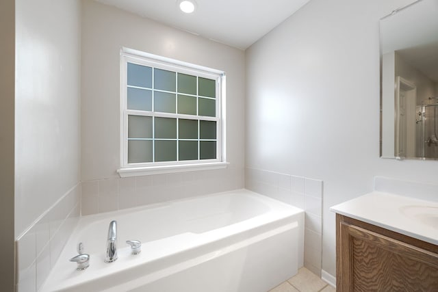 1616 Sutton Pl, Bolingbrook, IL 60490 - full bathroom featuring vanity and a bath
