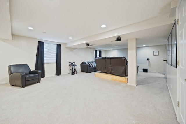 1616 Sutton Pl, Bolingbrook, IL 60490 - below grade area with carpet floors and recessed lighting