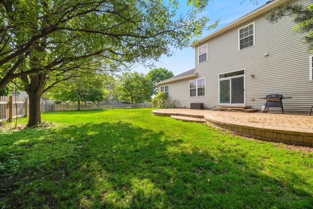 1616 Sutton Pl, Bolingbrook, IL 60490 - fenced backyard with a patio area
