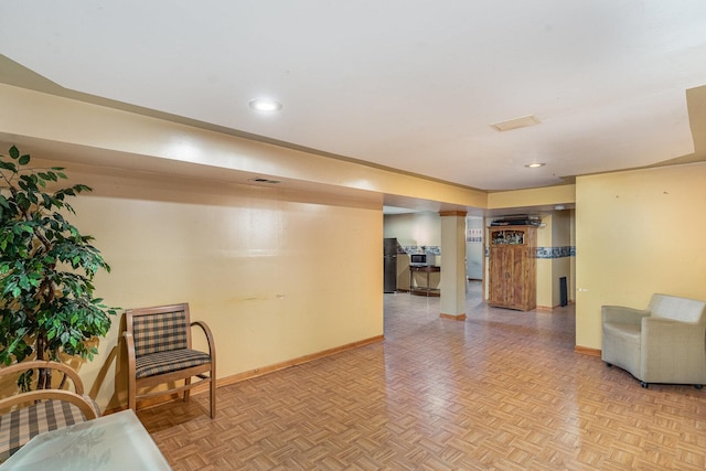 9049 Barberry Ln, Hickory Hills, IL 60457 - living area featuring baseboards and recessed lighting