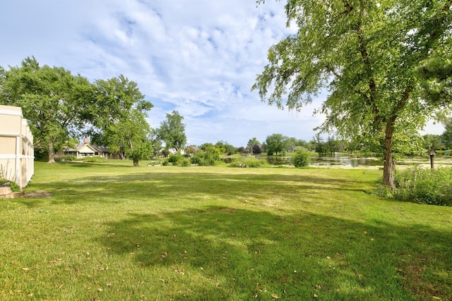 8170 Lake Ridge Dr, Burr Ridge, IL 60527 - view of grassy yard with a water view