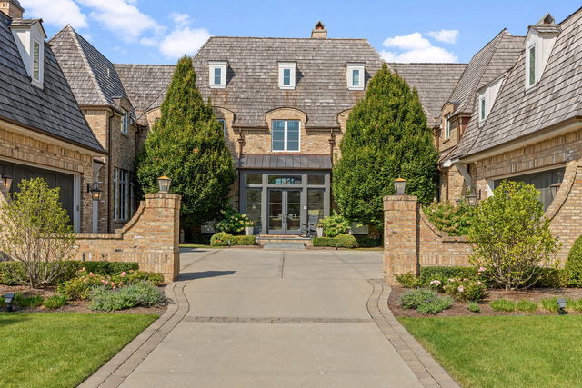 15W170 60th St, Burr Ridge, IL 60527 - view of front of property featuring french doors and brick siding