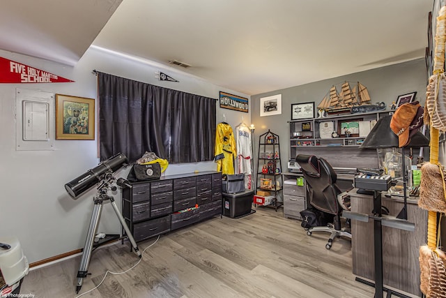 6414 180th St, Tinley Park, IL 60477 - office space featuring wood finished floors and electric panel