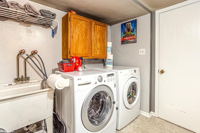 6414 180th St, Tinley Park, IL 60477 - laundry area with cabinet space and washing machine and dryer