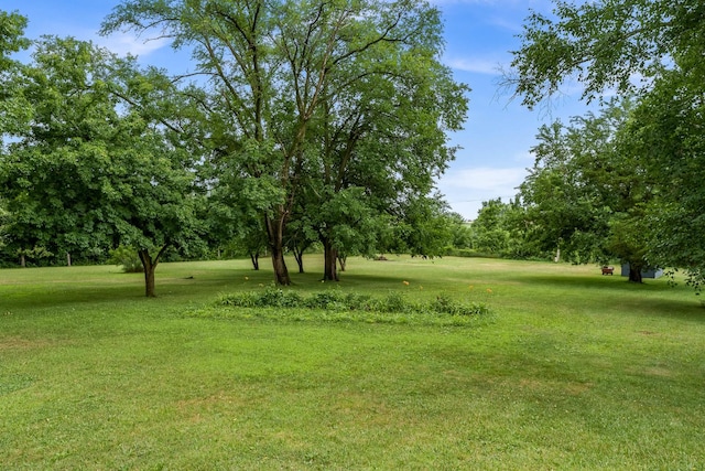 6650 Happy Acres Rd, Rockford, IL 61101 - view of grassy yard with view of scattered trees