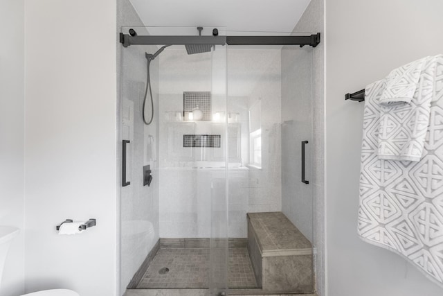 18422 Century Ct, Tinley Park, IL 60477 - full bathroom with a shower stall and toilet