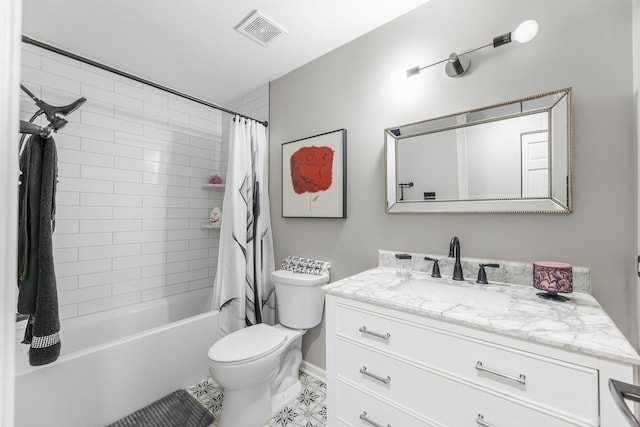 18422 Century Ct, Tinley Park, IL 60477 - full bath with vanity, shower / bath combination with curtain, and tile patterned floors