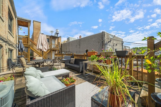 4753 N Talman St Unit 2S, Chicago, IL 60625 - deck featuring outdoor lounge area