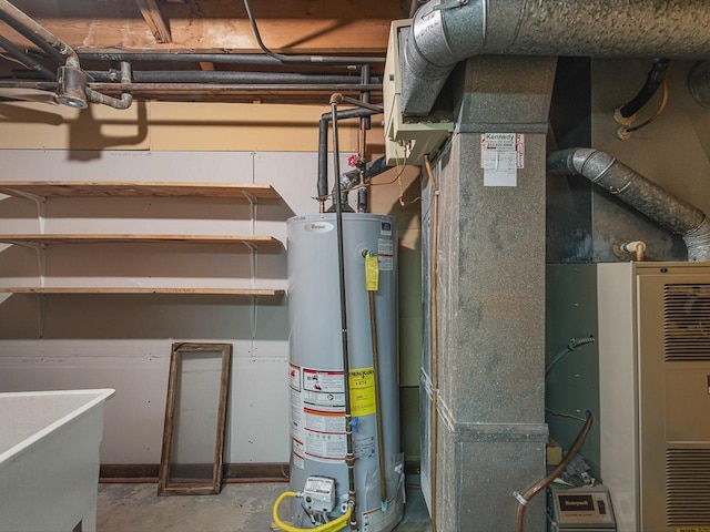 409 Lynne Ln, Belvidere, IL 61008 - utilities featuring gas water heater and a sink