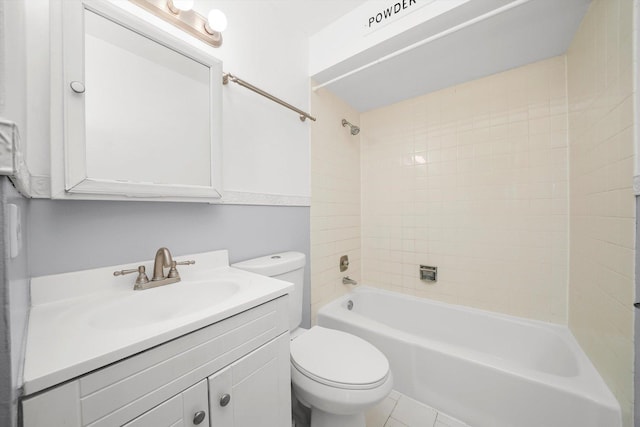 9960 Franchesca Ct Unit 3A, Orland Park, IL 60462 - full bathroom featuring vanity, shower / bath combination, and tile patterned floors