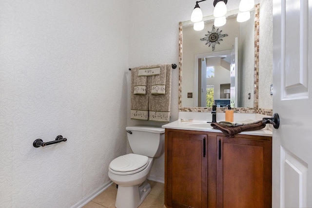 1617 Fieldstone Dr S Unit 13-1, Shorewood, IL 60404 - half bath featuring vanity and tile patterned flooring