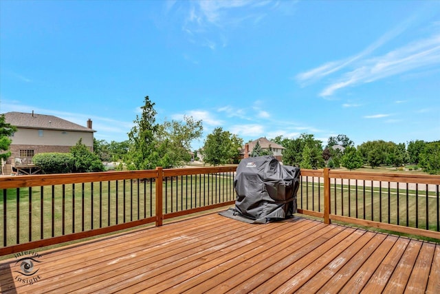 23008 Anna Ln, Frankfort, IL 60423 - wooden terrace featuring a lawn and area for grilling