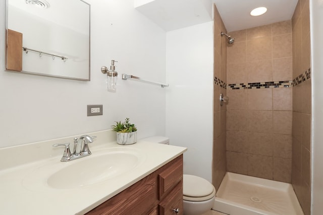 511 Crystal Ave, South Elgin, IL 60177 - bathroom with vanity and a tile shower
