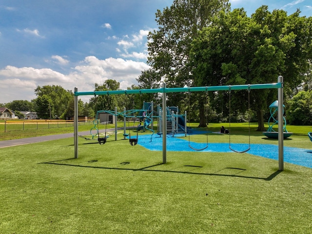 511 Crystal Ave, South Elgin, IL 60177 - community jungle gym with a yard and view of wooded area