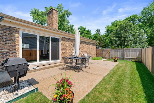 3930 Bordeaux Ct, Northbrook, IL 60062 - fenced backyard with a patio and area for grilling