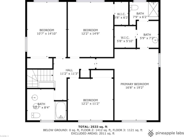 3930 Bordeaux Ct, Northbrook, IL 60062 - view of home floor plan