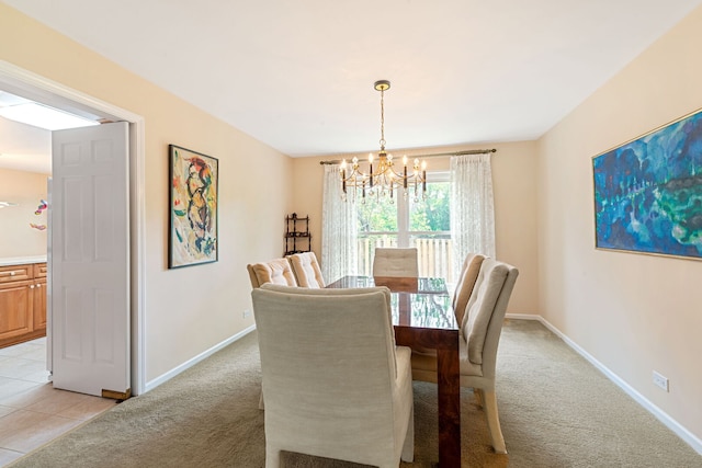 3930 Bordeaux Ct, Northbrook, IL 60062 - dining space featuring a chandelier and light colored carpet