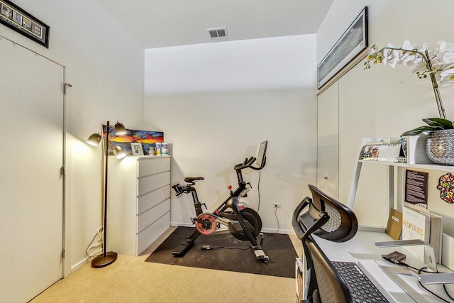 500 W Superior St Unit 1804, Chicago, IL 60654 - workout area featuring carpet and baseboards