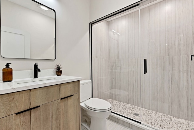 4932 S Martin Luther King Dr, Chicago, IL 60653 - bathroom featuring vanity and a shower stall
