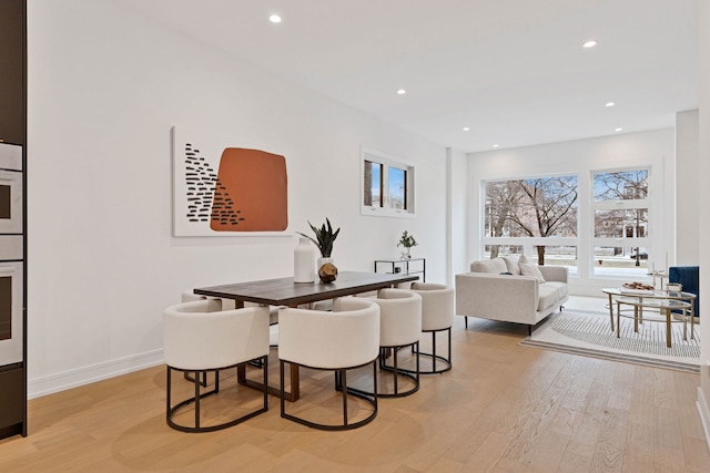 4932 S Martin Luther King Dr, Chicago, IL 60653 - dining room featuring light wood-style floors and recessed lighting