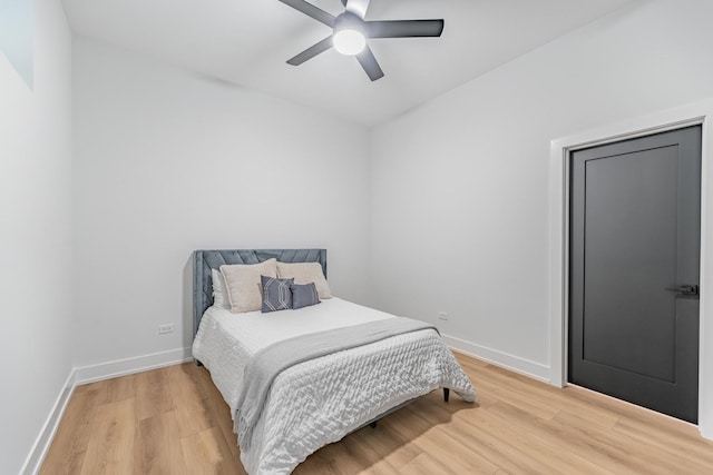 4210 W 5th Ave, Chicago, IL 60624 - bedroom featuring light wood-style flooring and ceiling fan