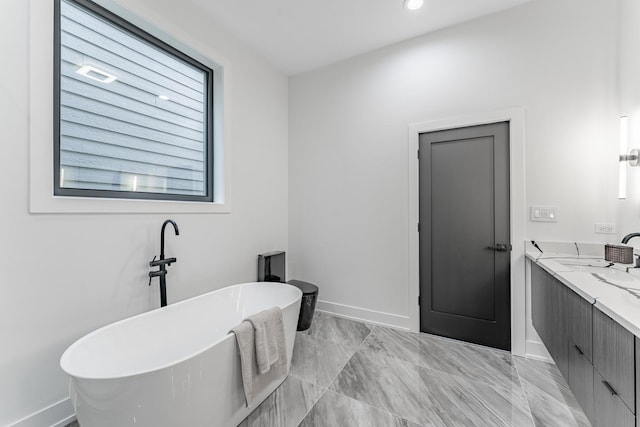 4210 W 5th Ave, Chicago, IL 60624 - bathroom with a soaking tub and double vanity