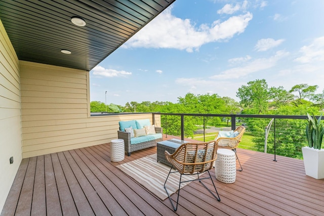 4210 W 5th Ave, Chicago, IL 60624 - wooden deck featuring an outdoor living space