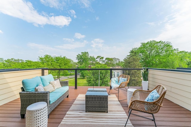 4210 W 5th Ave, Chicago, IL 60624 - wooden deck featuring outdoor lounge area
