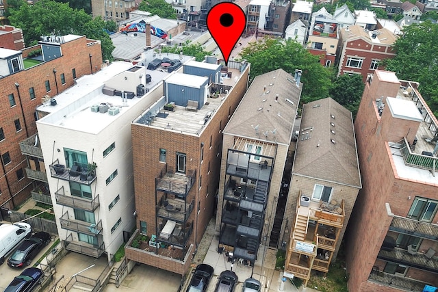 3321 N Sheffield Ave Unit 4, Chicago, IL 60657 - aerial view of residential area