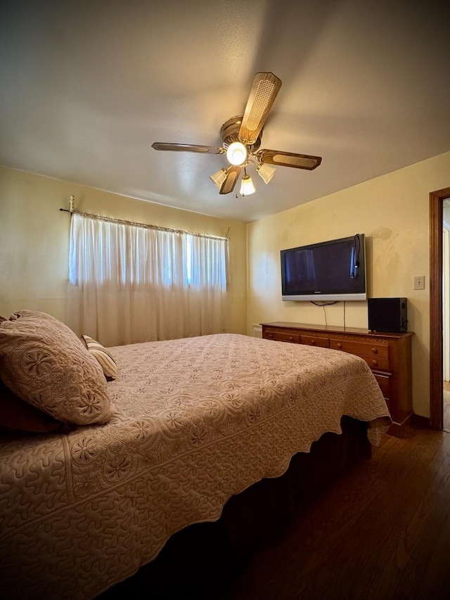 15235 Cottage Grove Ave, Dolton, IL 60419 - bedroom featuring dark wood-type flooring and a ceiling fan