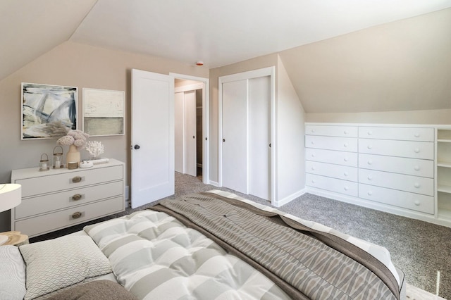 9934 Herrick Ave, Franklin Park, IL 60131 - bedroom with lofted ceiling, carpet flooring, and a closet