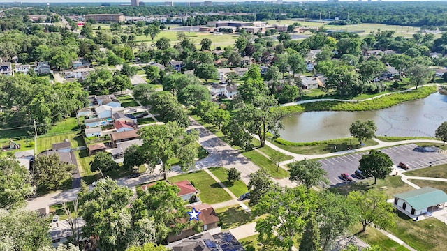 1025 S Ardmore Ave, Villa Park, IL 60181 - aerial overview of property's location with a nearby body of water