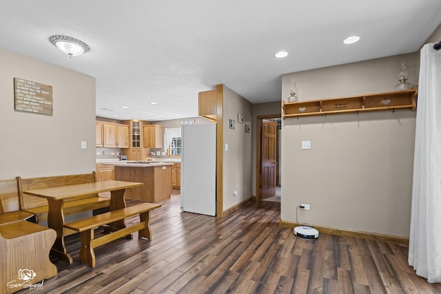 131 E Main St, Essex, IL 60935 - dining area featuring dark wood-style floors and recessed lighting