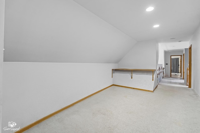 131 E Main St, Essex, IL 60935 - bonus room featuring light colored carpet, recessed lighting, and lofted ceiling