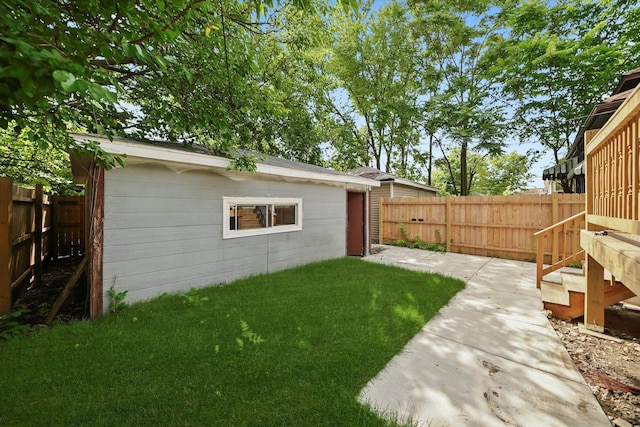 7711 S Honore St, Chicago, IL 60620 - fenced backyard with an outdoor structure