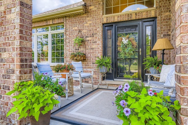12723 Hawks Bill Ln, Plainfield, IL 60585 - doorway to property featuring brick siding