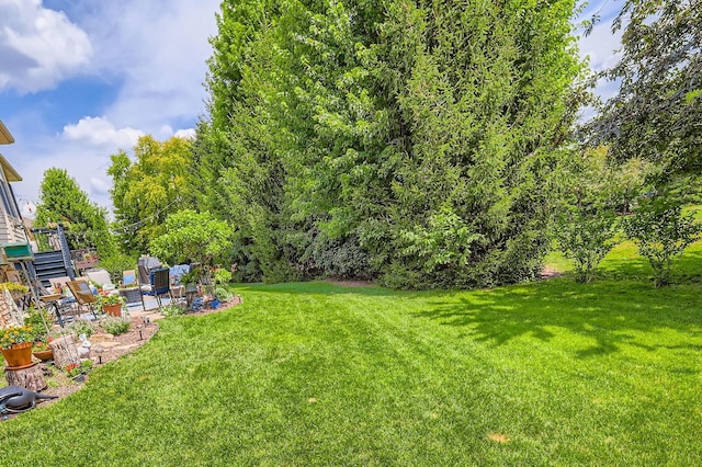 12723 Hawks Bill Ln, Plainfield, IL 60585 - view of grassy yard with a patio