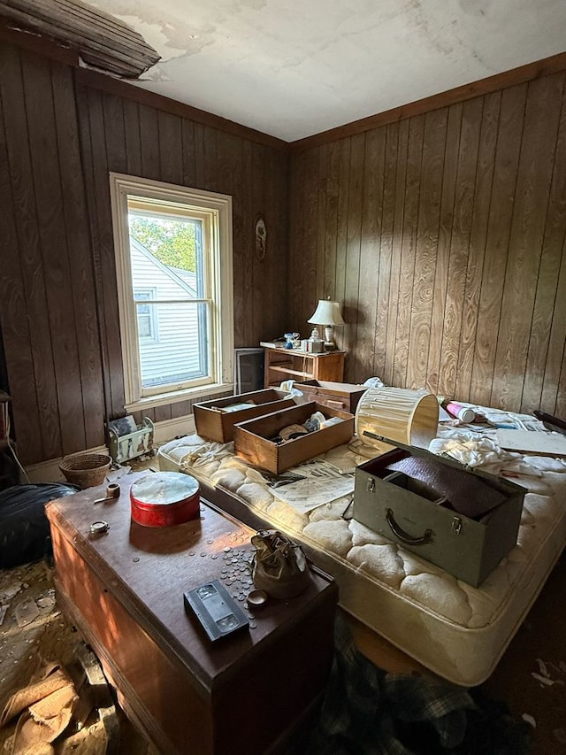 121 S Elm St, Washington, IL 61571 - living area with wooden walls