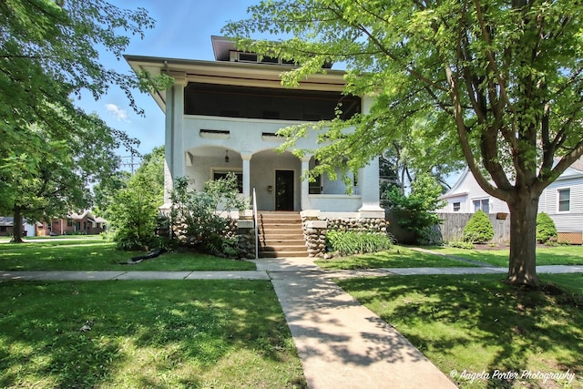 1100 N Hart St, Harvard, IL 60033 - view of front of house featuring stucco siding