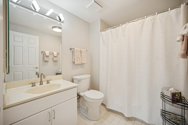 451 Town Place Cir Unit 308, Buffalo Grove, IL 60089 - bathroom with tile patterned flooring, vanity, and a shower with curtain